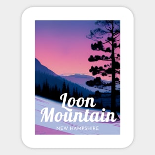 Loon Mountain New Hampshire United States ski Sticker